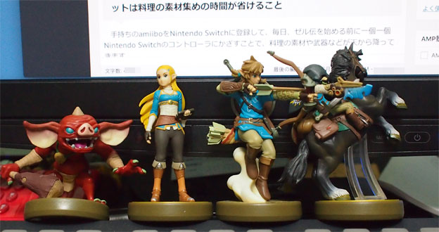 買い物 ゼルダ amiibo 9体 4英傑 リンク2体 ガーディアン ウルフ