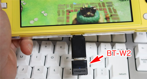 Nintendo Switch Lite とBT-W2