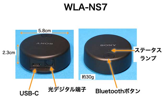 SONY ネックバンドスピーカー WLA-NS7 トランスミッター