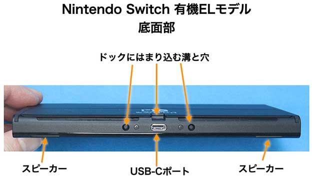 Nintendo Switch 有機ELモデル 底面 USB-C