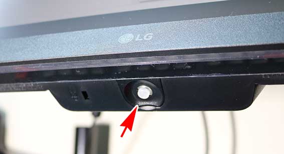 LG 32GP83B-Bの操作スティック 電源ボタン兼用