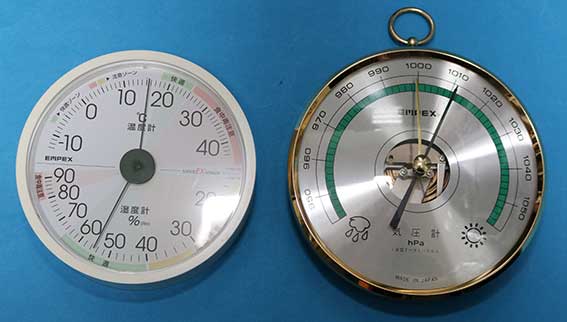 エンペックス 温度湿度計 EX-2821 気圧計 BA-654