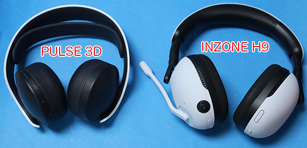 SONY PULSE 3D ワイヤレスヘッドセット と INZONE H9 ワイヤレスノイズキャンセリングゲーミングヘッドセット