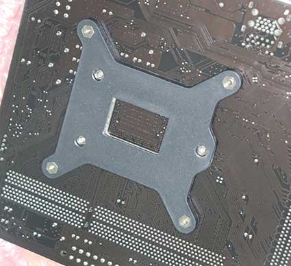 アイネックス【LGA115x用】 薄型CPUクーラー CC-01のバックプレート