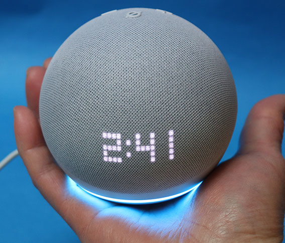Echo Dot 第5世代 時計付き レビュー。Wi-Fi インターネット設定 便利 