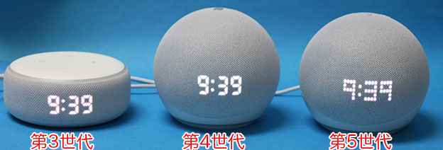 即日出荷 Echo Dot with clock エコードットウィズクロック 第5世代 時計付きスマートスピーカー Alexa クラウドブルー 