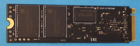 中国 Hanye ME70 M.2 NVMe SSD、PCIe Gen 4× 4　裏面