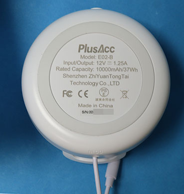Echo Dot 第5世代用 バッテリー台 PlusAcc E02-B 底面