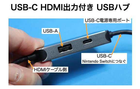 Nintendo Switch ドック互換 USB-C HDMI USBハブ　KC033