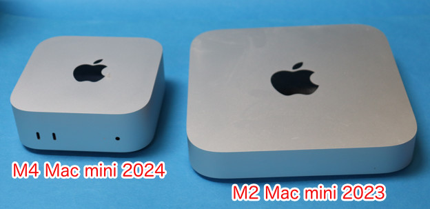 Mac mini 2024　と Mac mini 2023