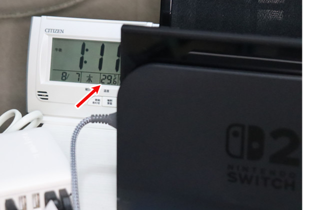 Switch 2 ドック 室温