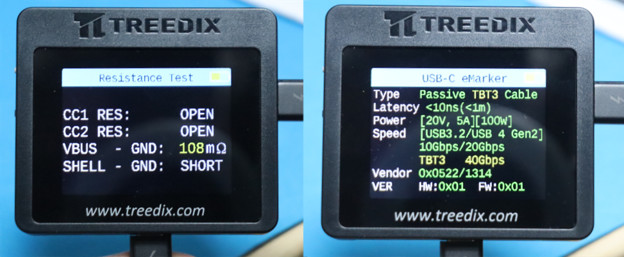 USB Cable Tester TRX5-0816 TREEDIX