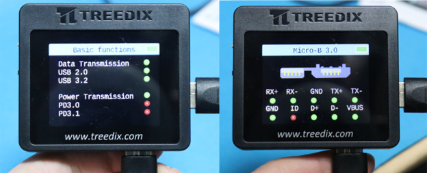 USB Cable Tester TRX5-0816 TREEDIX