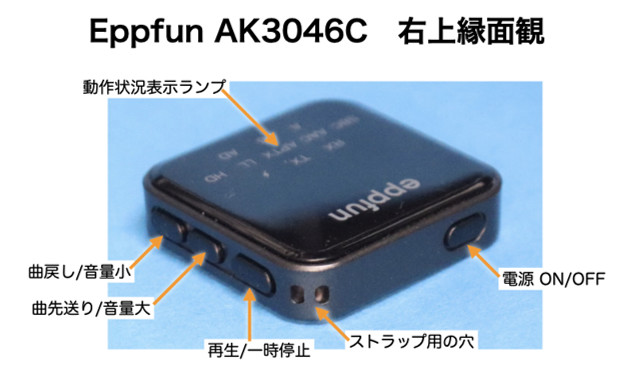 Bluetooth トランスミッター eppfun AK3046C