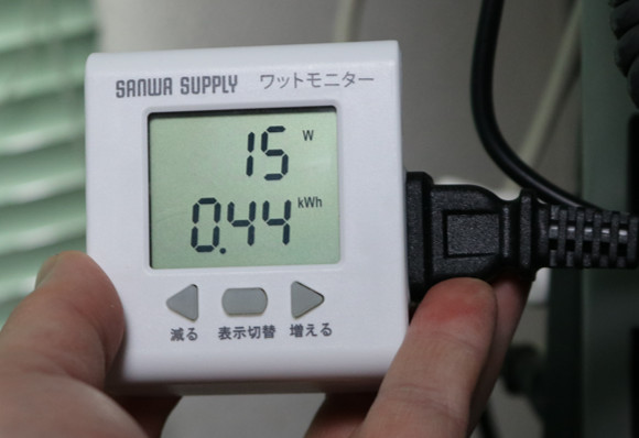 19000T12BE の消費電力